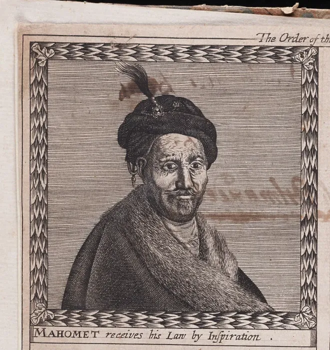Framed Print : Muhammad (From: The order of the Inspirati), 1659. Artist: Anonymous Framed Print : Muhammad (From: The order of the Inspirati), 1659. Artist: Anonymous