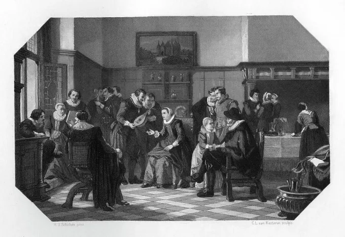 Framed Print : The Muiden Circle, Netherlands, 17th century (c1870). Artist: CL van Kesteren Framed Print : The Muiden Circle, Netherlands, 17th century (c1870). Artist: CL van Kesteren