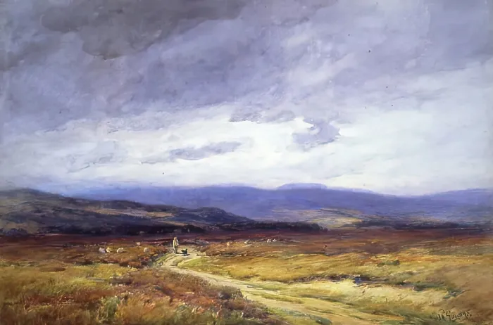 Framed Print : Muir of Dinnet, 1900-1924. Creator: George Russell Gowans