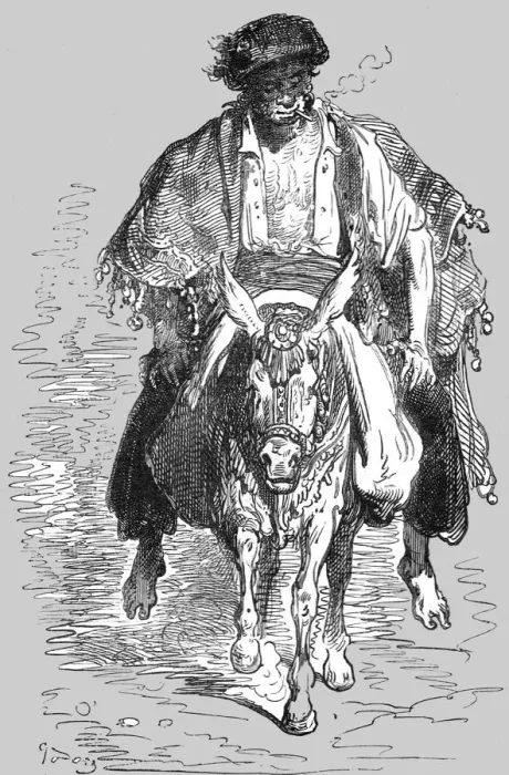 Framed Print : Muleteer of the Neighbourhood of Granada;An Autumn Tour in Andalusia, 1875. Creator: Gustave Doré Framed Print : Muleteer of the Neighbourhood of Granada;An Autumn Tour in Andalusia, 1875. Creator: Gustave Doré