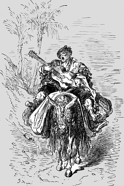 Muleteer of the Neighbourhood of Malaga;An Autumn Tour in Andalusia, 1875. Creator: Gustave Doré