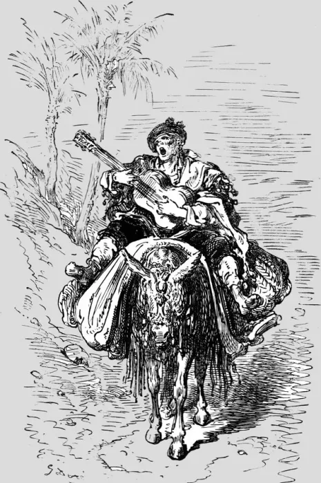 Framed Print : Muleteer of the Neighbourhood of Malaga;An Autumn Tour in Andalusia, 1875. Creator: Gustave Doré Framed Print : Muleteer of the Neighbourhood of Malaga;An Autumn Tour in Andalusia, 1875. Creator: Gustave Doré