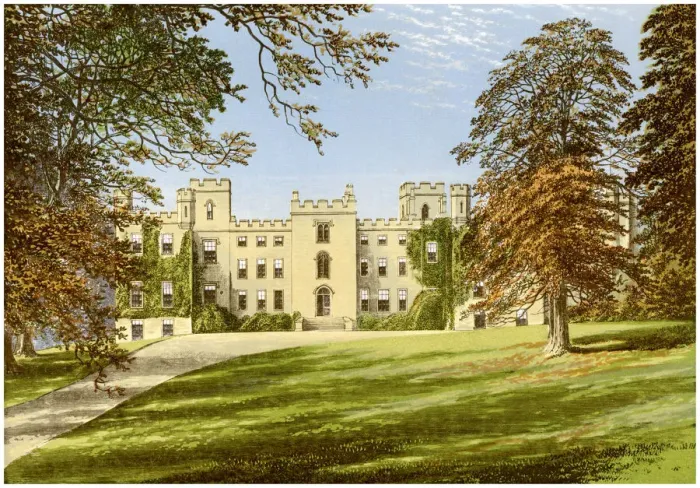 Framed Print : Mulgrave Castle, Yorkshire, home of the Marquis of Normanby, c1880 Framed Print : Mulgrave Castle, Yorkshire, home of the Marquis of Normanby, c1880