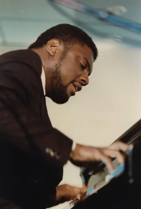 Framed Print : Mulgrew Miller, Jazz Inn Party, Nordwijk, Netherlands, 1989. Creator: Brian Foskett Framed Print : Mulgrew Miller, Jazz Inn Party, Nordwijk, Netherlands, 1989. Creator: Brian Foskett