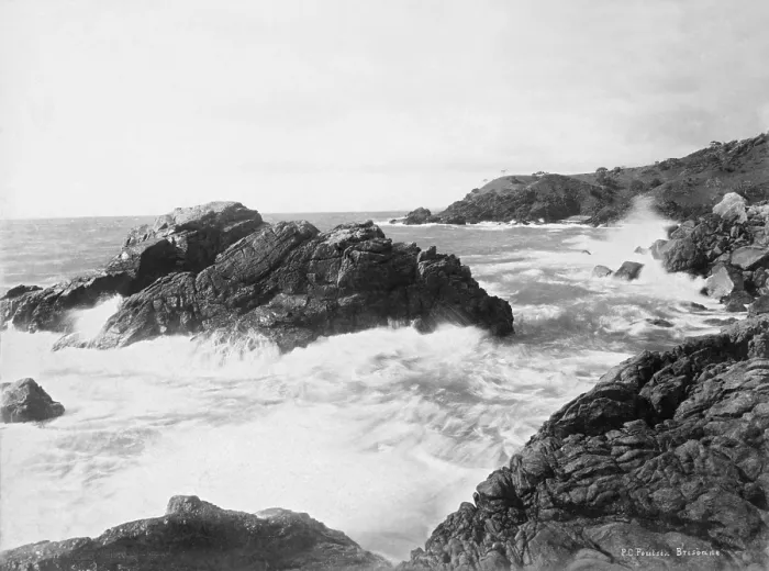 Framed Print : Mulgumpin, (Moreton Island), Cape Cliff, 1894. Creator: Poul C Poulsen Framed Print : Mulgumpin, (Moreton Island), Cape Cliff, 1894. Creator: Poul C Poulsen
