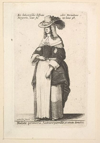 Mulier primaria Antuerpiensis, in ornatus domestica (Gentlewoman of Antwerp in domestic
