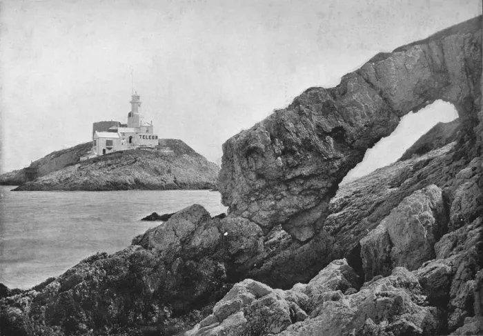 Framed Print : Mumbles - The Lighthouse, 1895 Framed Print : Mumbles - The Lighthouse, 1895