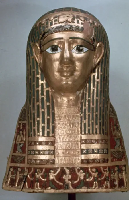 Framed Print : Mummy mask of a lady, late period, 1085-332 BC Framed Print : Mummy mask of a lady, late period, 1085-332 BC
