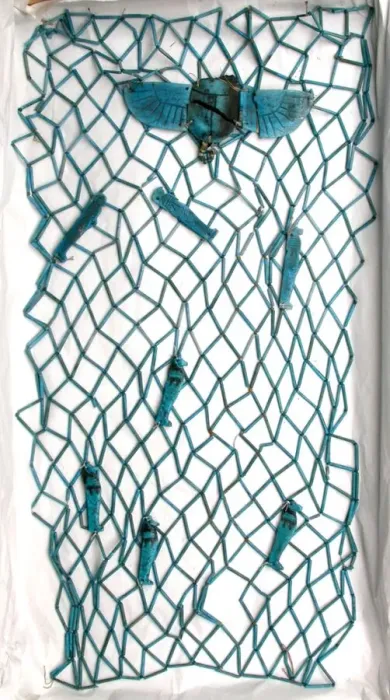 Framed Print : Mummy Net with Amulets, Egypt, Third Intermediate Period, Dynasty 23-25 (818-656 BCE) Framed Print : Mummy Net with Amulets, Egypt, Third Intermediate Period, Dynasty 23-25 (818-656 BCE)