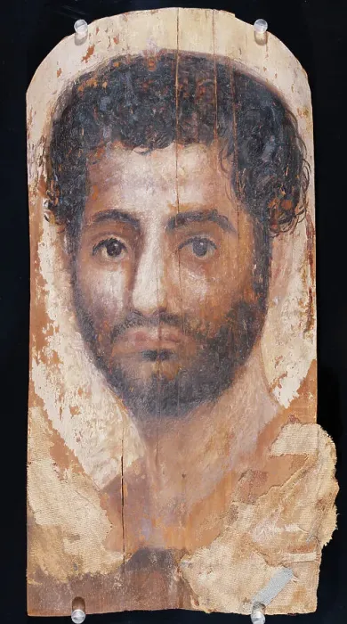 Framed Print : Mummy Portrait of a Bearded Man, A.D. 140-160. Creator: Unknown Framed Print : Mummy Portrait of a Bearded Man, A.D. 140-160. Creator: Unknown