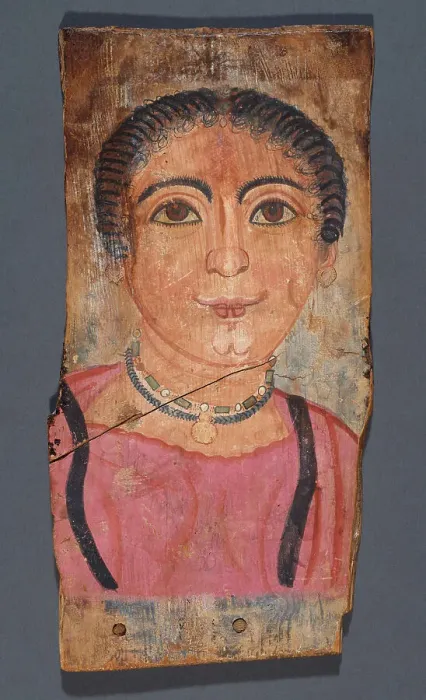Framed Print : Mummy Portrait of a Woman, A.D. 175-200. Creator: Unknown Framed Print : Mummy Portrait of a Woman, A.D. 175-200. Creator: Unknown