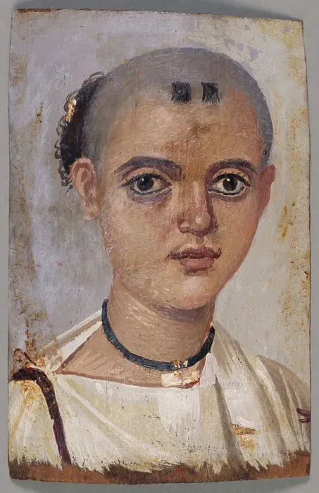 Framed Print : Mummy Portrait of a Youth, A.D. 150-200. Creator: Unknown Framed Print : Mummy Portrait of a Youth, A.D. 150-200. Creator: Unknown