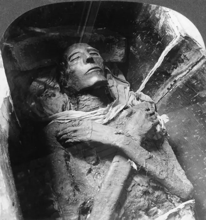 Framed Print : The mummy of Sethos I (1394BC-1279BC), Cairo, Egypt, 1905. Artist: Underwood & Underwood Framed Print : The mummy of Sethos I (1394BC-1279BC), Cairo, Egypt, 1905. Artist: Underwood & Underwood