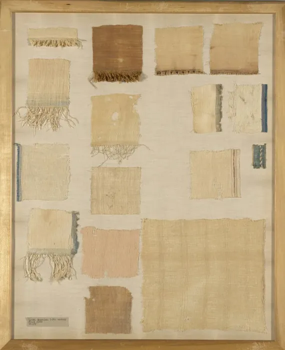 Framed Print : Mummy Wrapping Fragments, Egypt, Roman period (30 B. C. - 641 A. D. ) / Arab period Framed Print : Mummy Wrapping Fragments, Egypt, Roman period (30 B. C. - 641 A. D. ) / Arab period