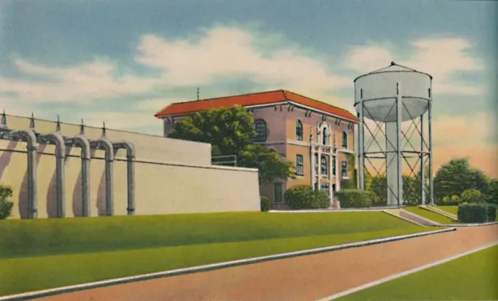 Framed Print : Municipal Aqueduct, Barranquilla, c1940s Framed Print : Municipal Aqueduct, Barranquilla, c1940s