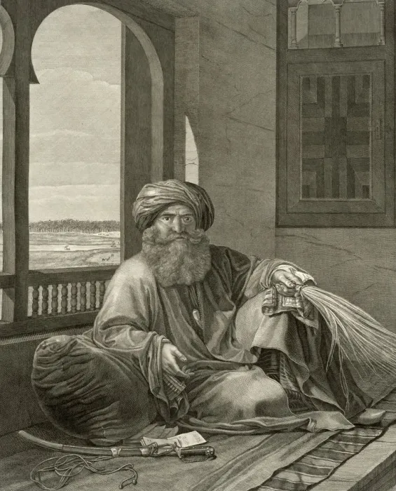 Framed Print : Murad Bey, 18th century (1822). Artist: Nicolas Ponce Framed Print : Murad Bey, 18th century (1822). Artist: Nicolas Ponce