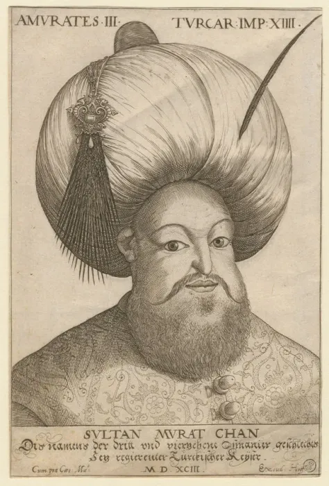 Framed Print : Murad III (1546-1595), Sultan of the Ottoman Empire, 1593. Artist: Anonymous Framed Print : Murad III (1546-1595), Sultan of the Ottoman Empire, 1593. Artist: Anonymous