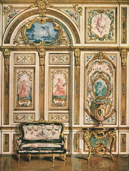 Framed Print : Mural decoration in the Palace of Fontainebleau, France, (1928). Creator: Unknown Framed Print : Mural decoration in the Palace of Fontainebleau, France, (1928). Creator: Unknown