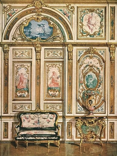 Mural decoration in the Palace of Fontainebleau, France, (1928). Creator: Unknown