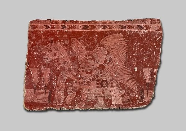 Mural Fragment Representing a Ritual of World Renewal, A. D. 500  /  600. Creator: Unknown