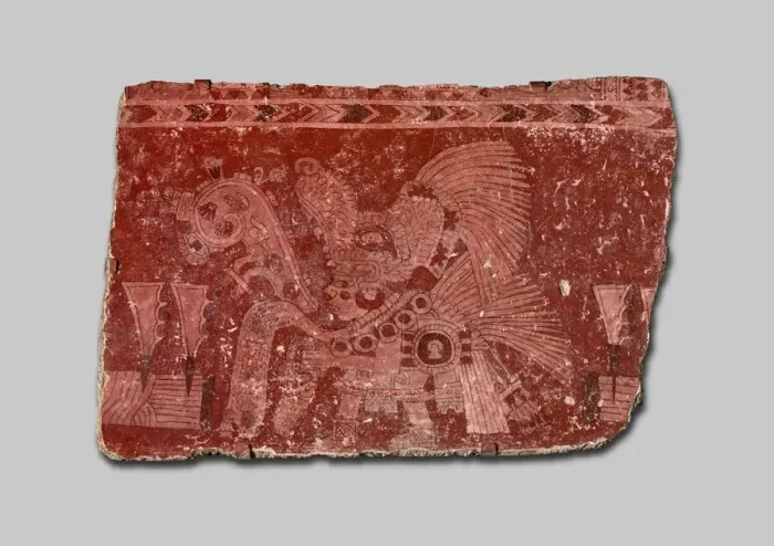 Framed Print : Mural Fragment Representing a Ritual of World Renewal, A. D. 500 / 600. Creator: Unknown Framed Print : Mural Fragment Representing a Ritual of World Renewal, A. D. 500 / 600. Creator: Unknown