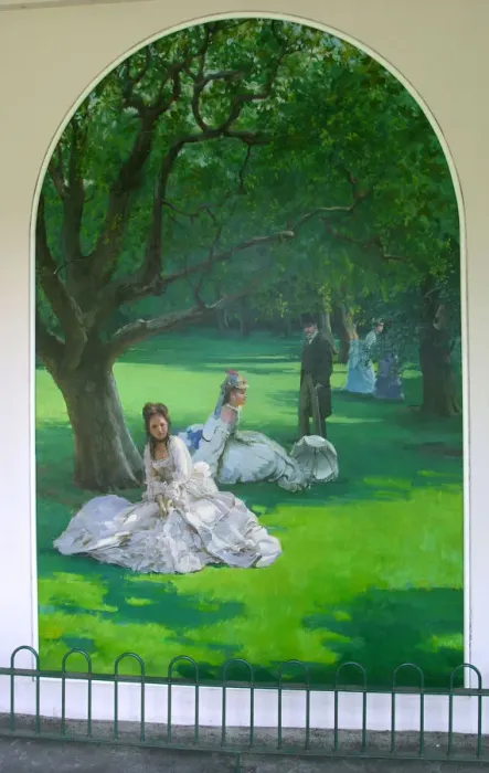Framed Print : Mural, Holland Park, London Framed Print : Mural, Holland Park, London