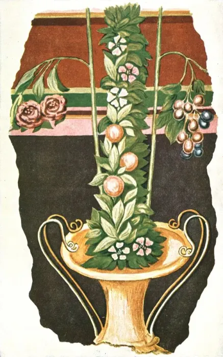 Framed Print : Mural painting in a Roman villa, Commugny, Switzerland, (1928). Creator: Unknown Framed Print : Mural painting in a Roman villa, Commugny, Switzerland, (1928). Creator: Unknown