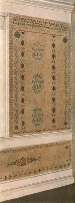 Framed Print : Mural painting in Starret House, Francestown, USA, (1928). Creator: Unknown Framed Print : Mural painting in Starret House, Francestown, USA, (1928). Creator: Unknown
