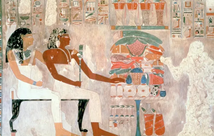 Framed Print : Mural from the Tombs of the Nobles, Thebes, Luxor, Egypt Framed Print : Mural from the Tombs of the Nobles, Thebes, Luxor, Egypt