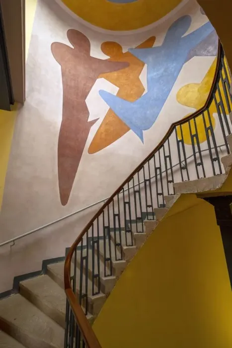 Framed Print : Murals by Oskar Schlemmer in Main building, Bauhaus-University Weimar, (1904-1911), 2018 Framed Print : Murals by Oskar Schlemmer in Main building, Bauhaus-University Weimar, (1904-1911), 2018