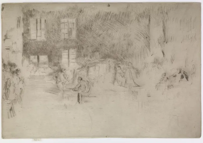 Framed Print : Murano-Glass Furnace, 1879-1880. Creator: James Abbott McNeill Whistler Framed Print : Murano-Glass Furnace, 1879-1880. Creator: James Abbott McNeill Whistler