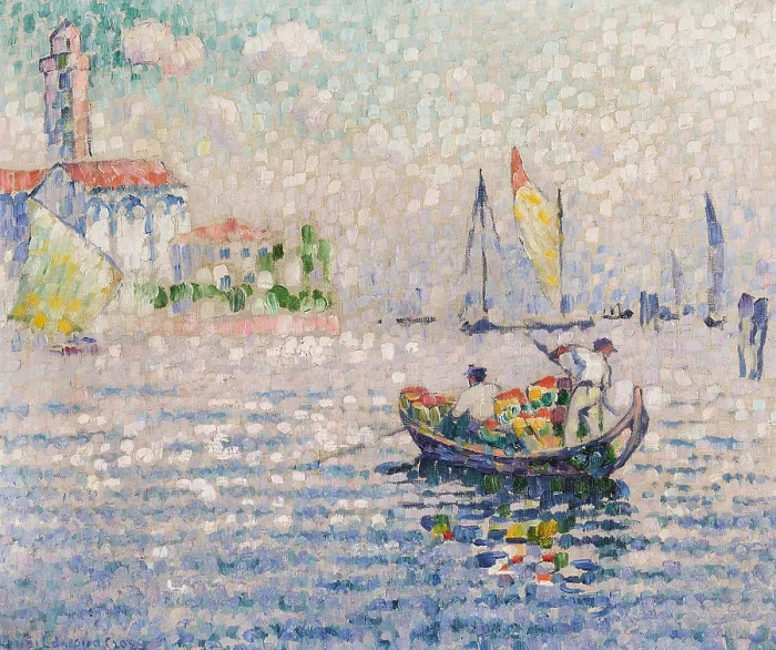 Framed Print : Murano, morning, c1903-1904. Creator: Cross, Henri Edmond (1856-1910) Framed Print : Murano, morning, c1903-1904. Creator: Cross, Henri Edmond (1856-1910)