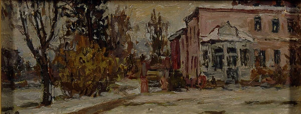 Muranovo. Fyodor Tyutchevs House, 1920. Artist: Petrovichev, Pyotr Ivanovich (1874-1947)