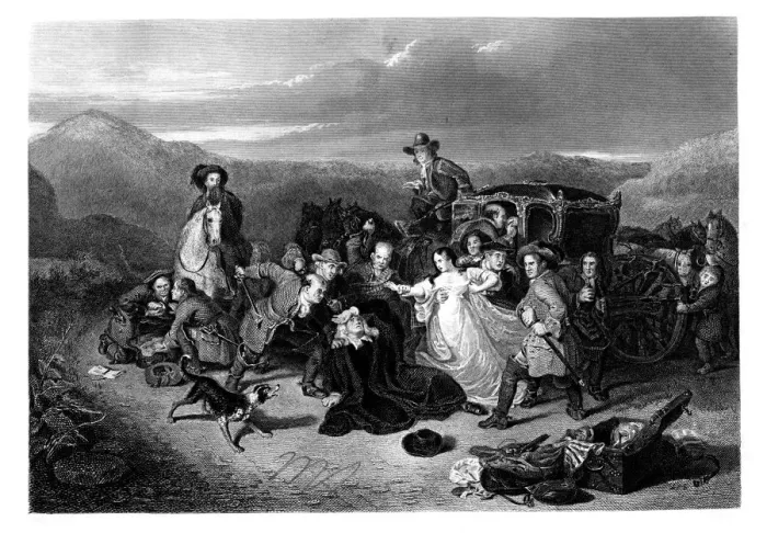 Framed Print : The Murder of Archbishop Sharpe, 1860. Artist: K Bourne Framed Print : The Murder of Archbishop Sharpe, 1860. Artist: K Bourne