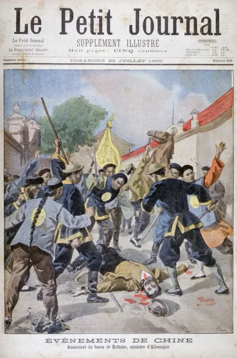 Framed Print : The murder of Baron Ketteler, German minister, China, 1900. Artist: Oswaldo Tofani Framed Print : The murder of Baron Ketteler, German minister, China, 1900. Artist: Oswaldo Tofani