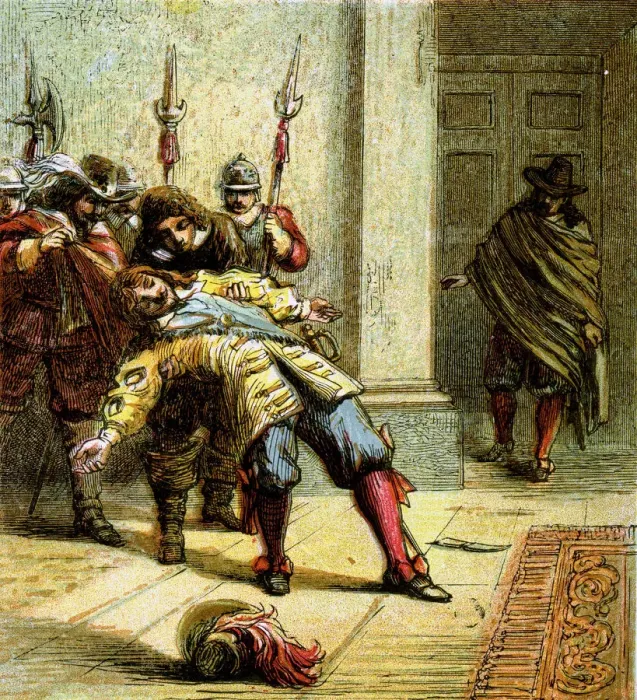 Framed Print : The Murder Of Buckingham, 1628, (c1850) Framed Print : The Murder Of Buckingham, 1628, (c1850)