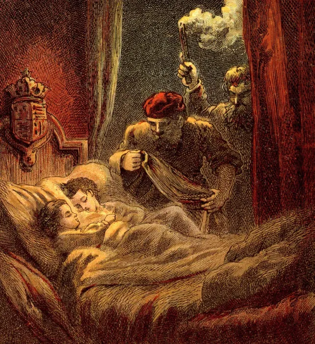 Framed Print : Murder Of The Little Princes, 1483, (c1850) Framed Print : Murder Of The Little Princes, 1483, (c1850)