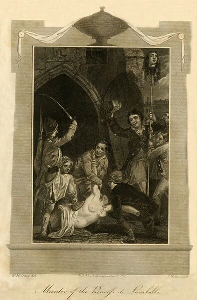 Murder of the Princess de Lamballe, (1792), 1816. Creator: Unknown