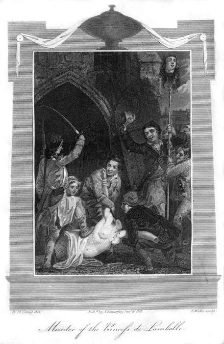 Framed Print : Murder of the Princess de Lamballe, 1816. Artist: T Wallis Framed Print : Murder of the Princess de Lamballe, 1816. Artist: T Wallis