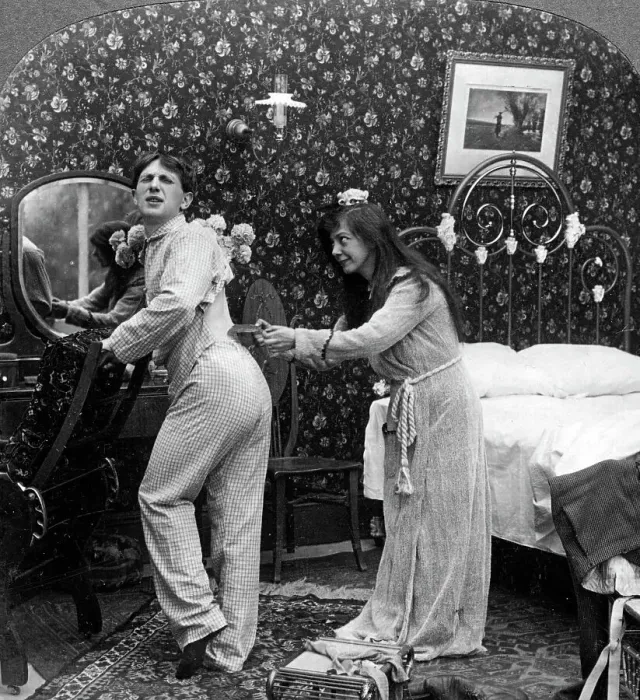 Framed Print : Murderation! Molly, Be Easy. Artist: American Stereoscopic Company Framed Print : Murderation! Molly, Be Easy. Artist: American Stereoscopic Company