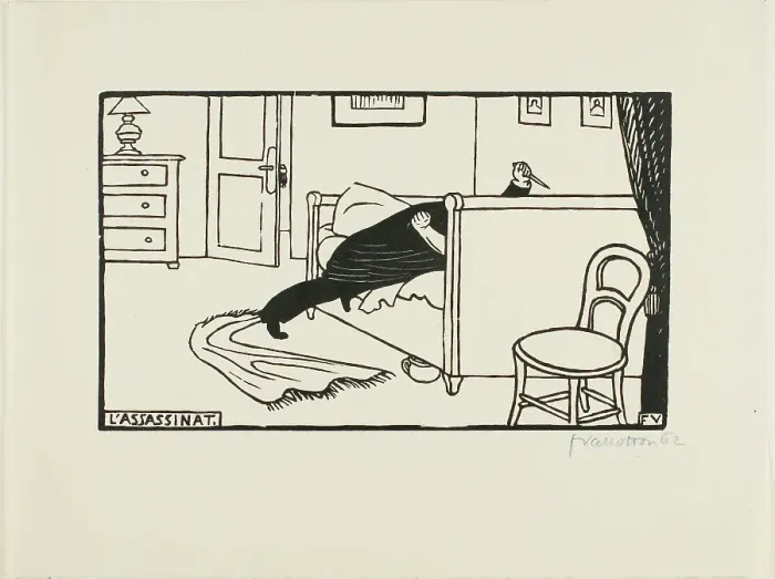 Framed Print : Murderer, 1893. Creator: Félix Vallotton Framed Print : Murderer, 1893. Creator: Félix Vallotton