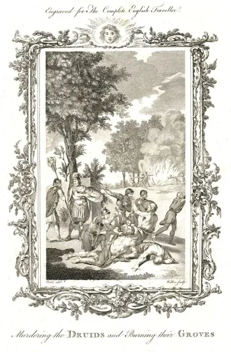 Framed Print : Murdering the Druids, c. 1771-1772 Artist: Walker Framed Print : Murdering the Druids, c. 1771-1772 Artist: Walker