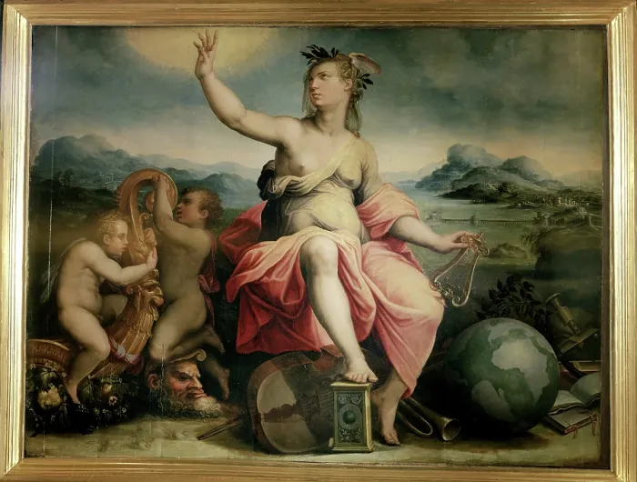 Framed Print : Muse Calliope, 1556-1558. Creator: Vasari, Giorgio (1511-1574) Framed Print : Muse Calliope, 1556-1558. Creator: Vasari, Giorgio (1511-1574)
