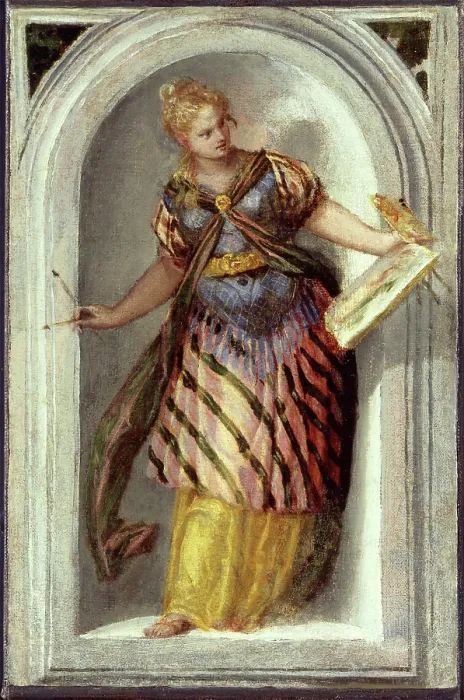 Framed Print : The Muse of Painting, between 1528 and 1588. Creator: Paolo Veronese Framed Print : The Muse of Painting, between 1528 and 1588. Creator: Paolo Veronese