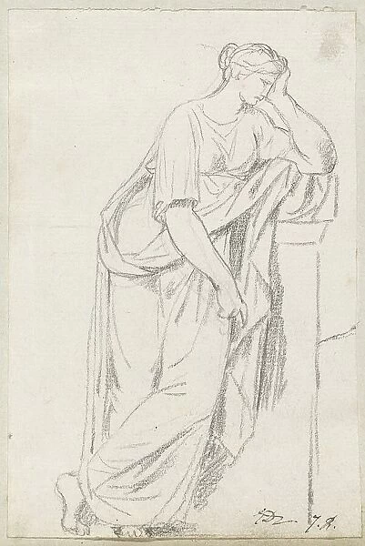 A Muse from the Sarcophagus of the Muses, 1775 / 80. Creator: Jacques-Louis David