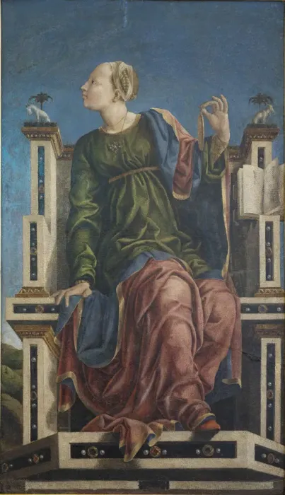Framed Print : The Muse Urania, ca 1457. Creator: Anonymous Framed Print : The Muse Urania, ca 1457. Creator: Anonymous