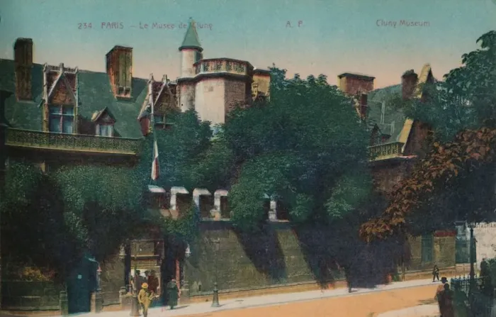 Framed Print : The Musee de Cluny (Cluny Museum), Paris, c1920 Framed Print : The Musee de Cluny (Cluny Museum), Paris, c1920
