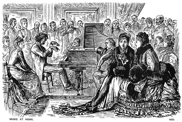 Music at Home, 1885 (1891). Artist: George du Maurier