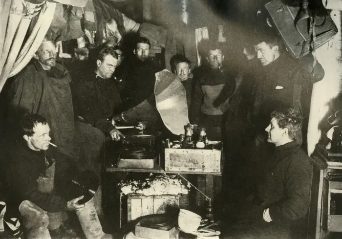 Framed Print : Music in the Hut, c1908, (1909) Framed Print : Music in the Hut, c1908, (1909)