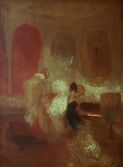 Framed Print : Music Party, East Cowes Castle, Isle of Wight, 1835. Artist: JMW Turner Framed Print : Music Party, East Cowes Castle, Isle of Wight, 1835. Artist: JMW Turner